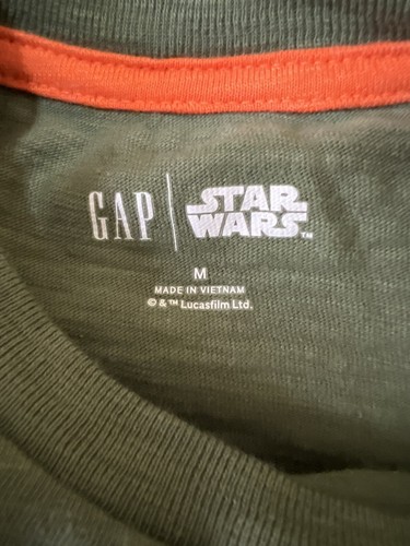 Gap Kids Star Wars Green Cotton R2-D2 Rugby Crewneck Short Sleeve T-Shirt M (8) - Picture 4 of 4
