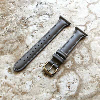 Gray Slim Elegant Leather Strap Band for Samsung Gear S3 Frontier & Classic