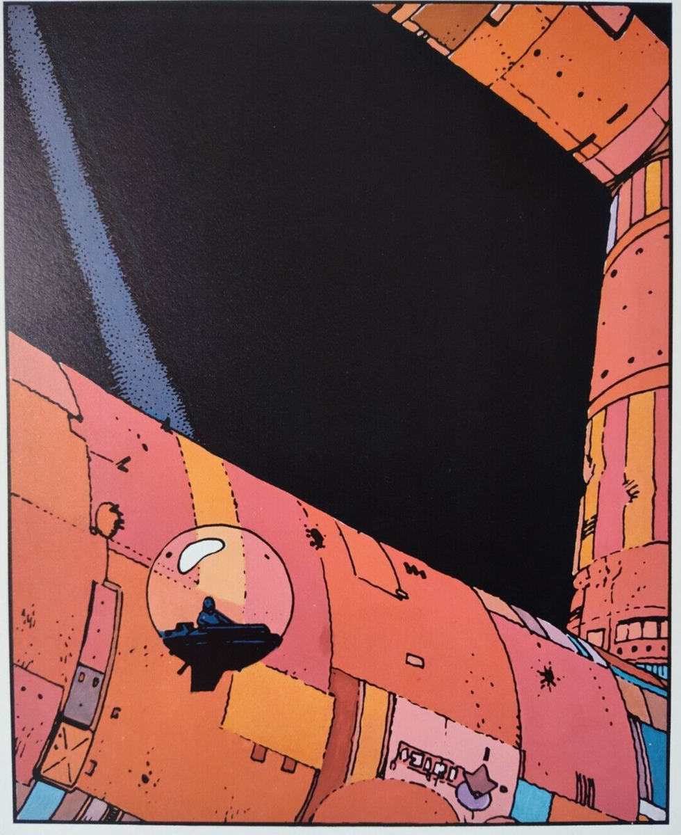JEAN GIRAUD MOEBIUS 1984 SCREEN PRINT COLOR LITHOGRAPH ART PRINT