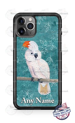 Salmon Crested Cockatoo Parrot Bird Personalized Phone Case Cover fits iPhone