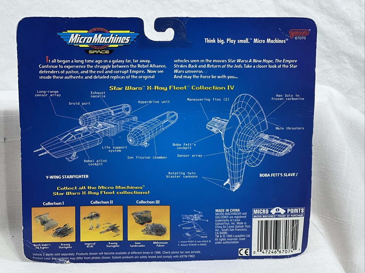 RARE VTG STAR WARS Micro Machines X-Ray Fleet Collection II & IV X