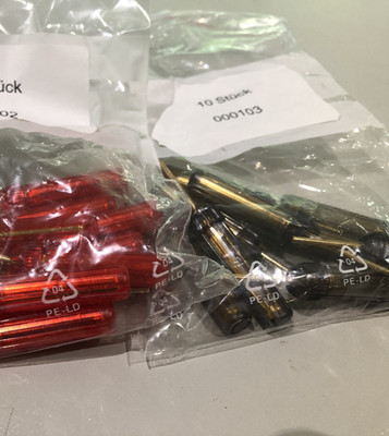 DeCorp DeConnect BJ85 Bulk · 20× vergoldete  Pin-Konnektoren für FlatWire · NEU
