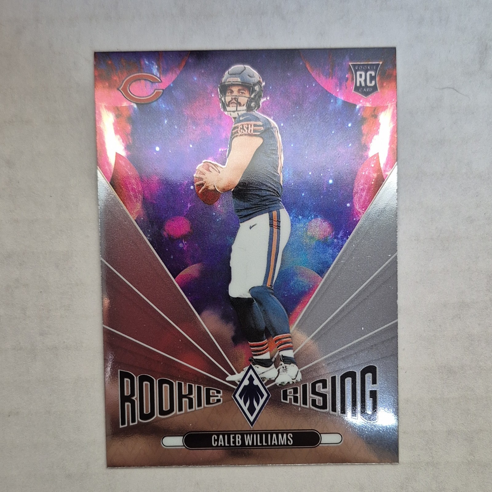 Panini Phoenix 2024 Caleb Williams Rookie Rising #RR-CWS Chicago Bears NFL Card