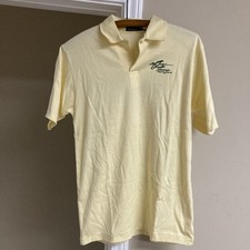 Vintage 90s Wrangler Polo Santo Domingo Country Club Inc Puff Print Shirt L