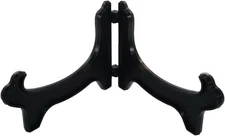 Display Stand Easel Bowl for Large Deep Bowls Black 1 Pc