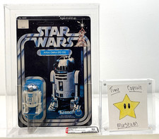1978 Kenner Star Wars Action Figure R2-D2 12-Back A New Sealed AFA 80 SKU Footer
