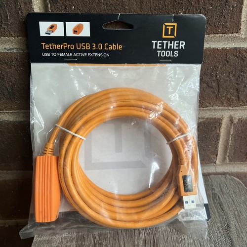 Tether Tools TetherPro USB 3.0 to USB Female Active Extension (16'/ Orange) - Picture 1 of 2
