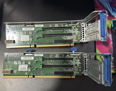 1 HP ProLiant DL380 Gen9 G9 Secondary PCIe Riser 729810-001 lot of  2