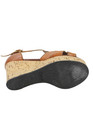 Chloe Womens Leather Cork Platform Wedge Sandals Brown Size 36 6 — photo 5