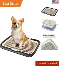 Large Dog Potty Tray Holder - Indoor Training Pad for Dogs