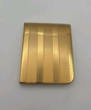 Vintage Elgin American Gold Tone Etched Compact Art Deco Powder Hinged USA READ