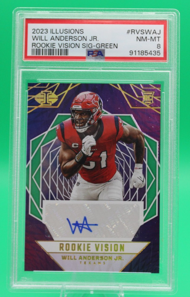 Will Anderson Panini Illusions Rookie Vision Signatures #RVSWAJ Green