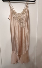 Linea Donatella Lace Floral Slip Nightgown Women  s Medium