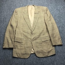 Corneliani Sport Coat Mens IT 54 Beige Wool Silk Tweed Two Button Made Italy