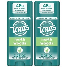 Tom  s of Maine North Woods Antiperspirant Deodorant 3.25 Ounce Pack 2 