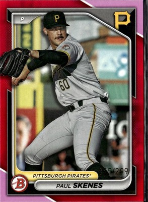 Paul Skenes 2024 Bowman Prospects Pink RC 45/299 Pittsburgh Pirates