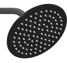 8 Inch round Matte Black Rain Shower Head Stainless Steel High Pressure Shower H