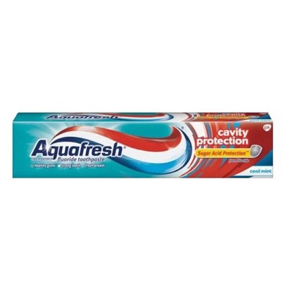 6 Pack - AquaFresh Cool Mint Fluoride Toothpaste Cavity Protection 5.6 Oz Each