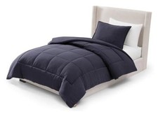 UGG Leonora Twin Comforter Set, Soft & Lightweight, 2-Piece, Navy Twin/XL Blue