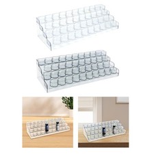 Clear Paint Organizer Paint Bottle Holder Paints Tool 4 Tier 40 Hole Nail Polish