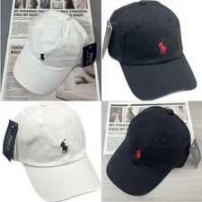 Polo Ralph Lauren Cotton Chino Adjustable Buckled Strap Curved Brim Ball Cap