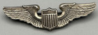 WWII Sterling Army Air Forces Pilot 2 1/4 Inch Wings Badge GREAT SHAPE — photo 1