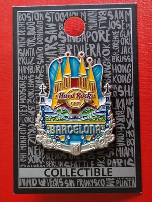 HRC Hard Rock Cafe Barcelona Core City Icon Logo 3D 2025 NEW OVP Sagrada Familia