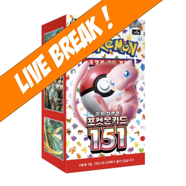 [ Live Break ] Pokemon 151 (Korean) - Pokémon TCG SV2A Booster Box