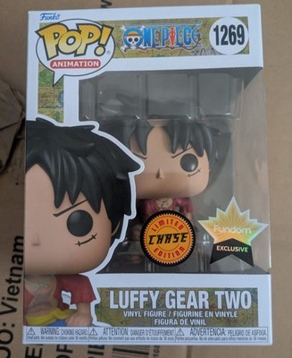 Funko POP! One Piece Luffy Gear Two Chase #1269 Fundom Exclusive W/ Protector