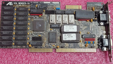 Tarjeta de video ATI VGA Wonder ATI18800 ISA 16 bits GPU para juegos retro, funciona #L4F