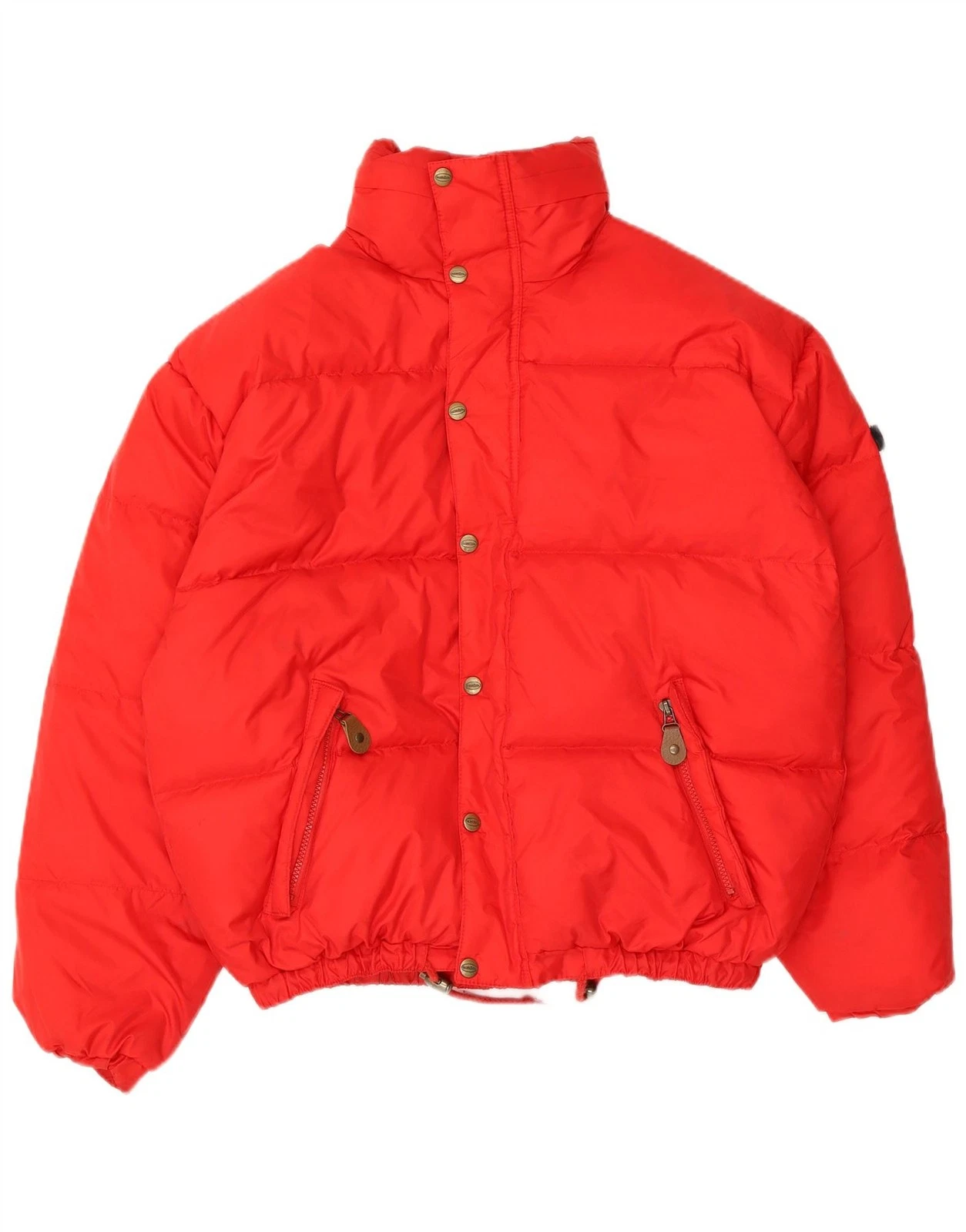 Vintage Mens Loose Fit Padded Jacket UK 34 XS Red Nylon DJ01