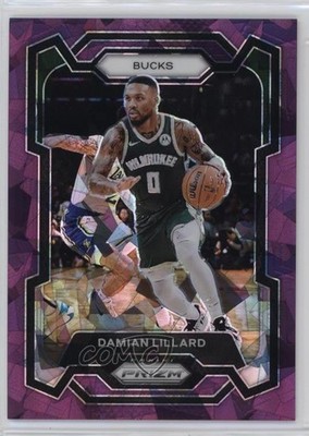 2023-24 Panini Prizm Purple Ice Prizm 47/149 Damian Lillard #35 0i40