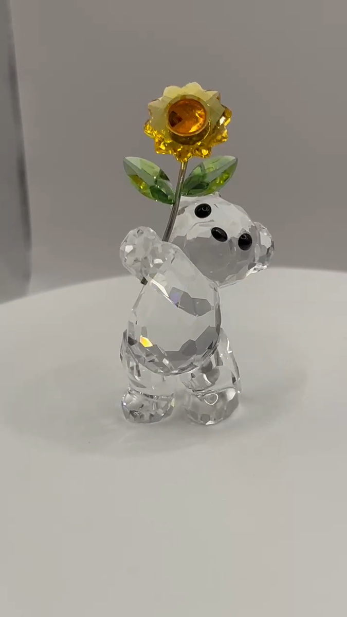 スワロフスキー Sunflower for You Swarovski Crystal Kris Bear Especially For You Sunflower Retired