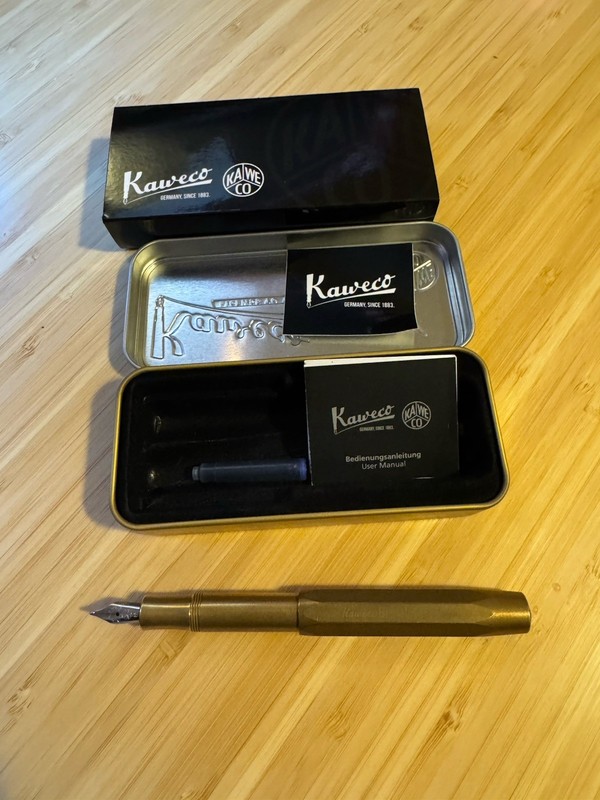 Kaweco Sport Fountain Pen Brass - Nib: BB