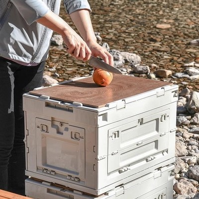 Faltbare Starke Camping Aufbewahrungsbox Große Kapazität Stapelbar Organizer Kunststoff