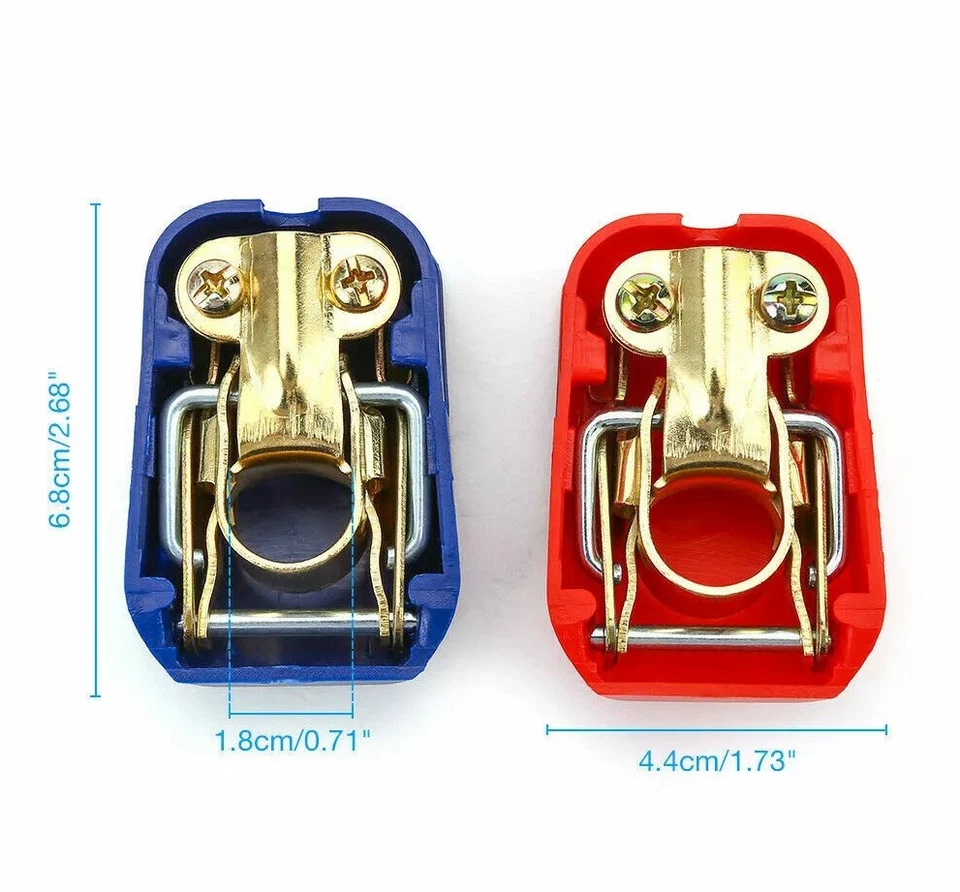 Conector de liberación rápida negativo positivo terminal de batería de coche 4X para barco automático Foto 4 de 4