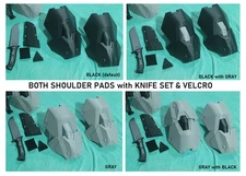 HALO ODST SHOULDER PADS or KNIFE COMBO COSPLAY