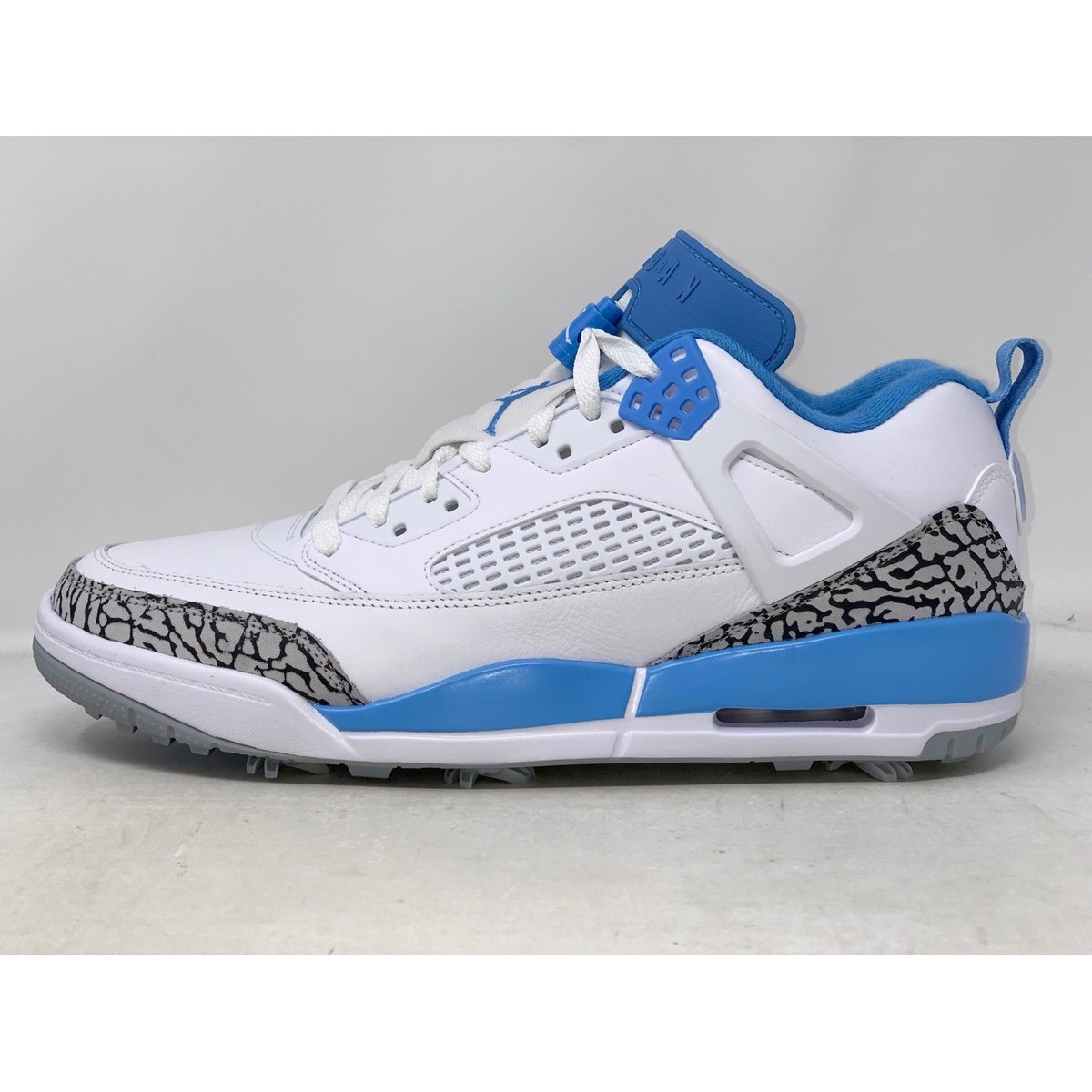 Air Jordan Spizike Low 'UNC Blue' White Golf Shoes, Size 11 BNIB
