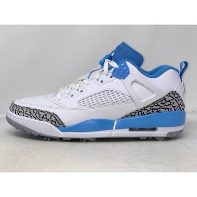 Air Jordan Spizike Low 'UNC Blue' White Golf Shoes, Size 11 BNIB