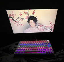 Mechanical RGB Backlit Compact Keyboard, Black, English QWERTY Layout