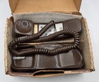 Vintage Stromberg Carlson brązowy telefon z przyciskiem z pudełkiem i papierkową robotą lata 80.