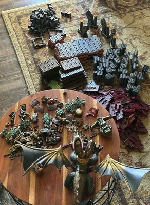 Mega Bloks Dragons, Krystal Wars/Port of Fire, building pieces, terrain, figures