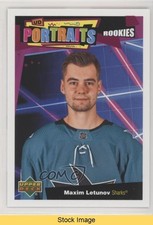 2020-21 Upper Deck UD Portraits Rookies Maxim Letunov #P-91 READ 0rv9