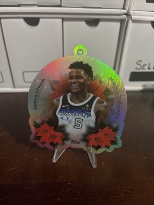 2025-26 Topps Holiday #DCO-AE Anthony Edwards Die-Cut Ornament Timberwolves