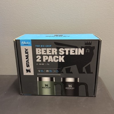 Stanley Adventure Insulated Big Grip Steins 24 oz - Green and Matte Black 2-Pack