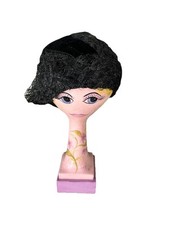Black Flapper Hat With Ribbons HAT ONLY