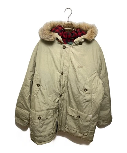 Woolrich Down Jacket Arctic Parka Men's Size XL Beige - product listing photo
