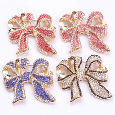 Women 4 Colors Bowknot Shape Brooch Fashion Pin Jewelry For Banquet Party