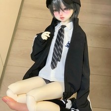 Black White Stripe Tracksuit Outfit For 1/4 1/6 BJD Adult Collectors No Doll