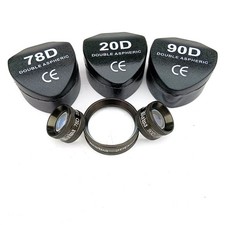 Professional Grade 20D 78D & 90D Bio Retinal Examination Lens Black Color Combo